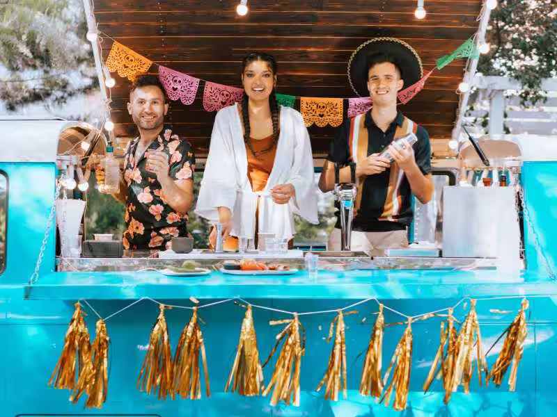 Barra móvil para fiestas