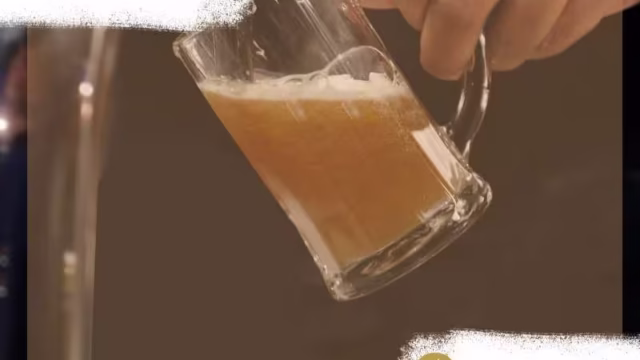 Cerveza tirada para cumpleaños