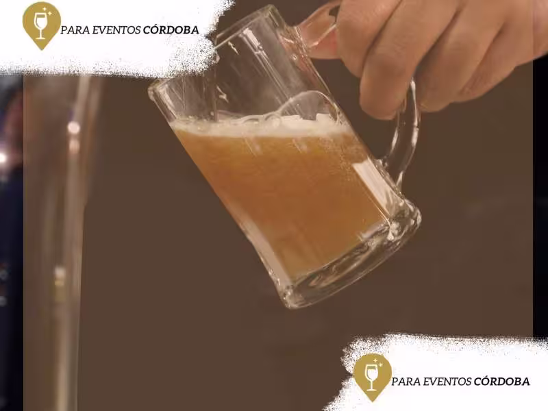 Cerveza tirada para cumpleaños