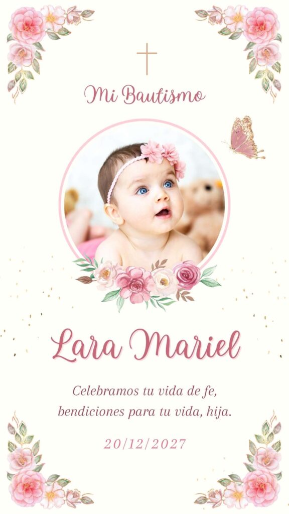 Mi Bautismo tarjeta